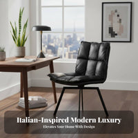 revolving Dining Chair Italian design Upholstered Seat Designer Piece Retro Look for book niche niche