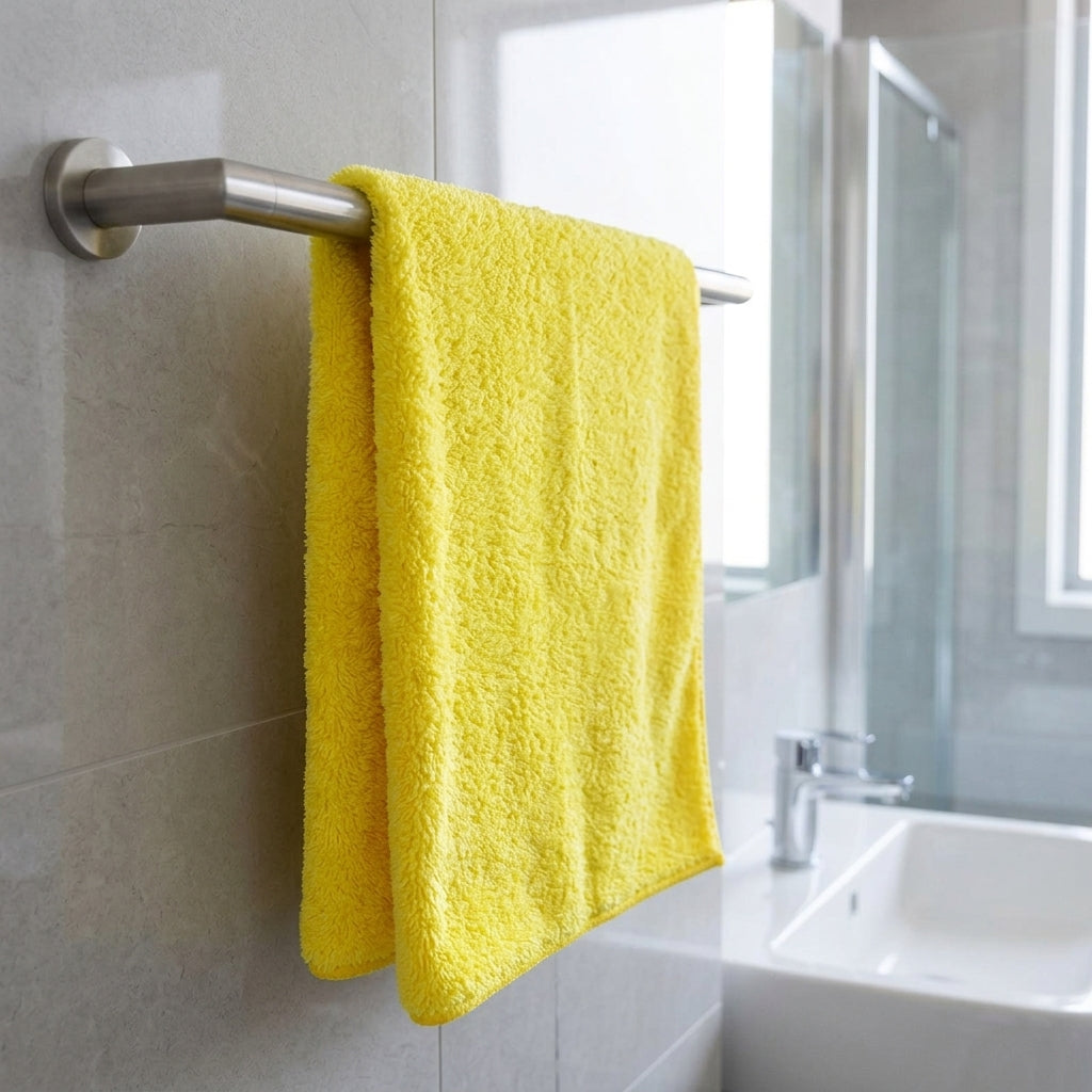 Yellow 40cm Microfibre Cloth, Super Absorbent Cloth and Microfibre Towel, Multi-Purpose Cleaning for Kitchen, Car and Home