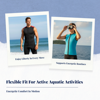 Neoprene wetsuit vest for UV protection