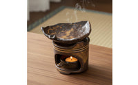Ceramic Tea Roaster Vintage Design Rustic Pottery Incense Burner