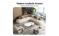 Modern design U-Shaped sectional Couch Easy to Clean U-Shaped Chaise Sectional dense foam Foam Lounge Seating animalsuitable for Interior Designers, Business Owners, Reception Area, Guest Accommodation, Lounging, Home recreation