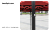 1 Piece Canopy Tent Waterproof Shelter Quick-setup Foldable 4-leg Structure Suitable for Beach Lovers Car Owners Markets Backyard Athletic Events