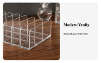 Divided Eyeshadow Tray Transparent Design Clear Compartment tray Easy to Clean