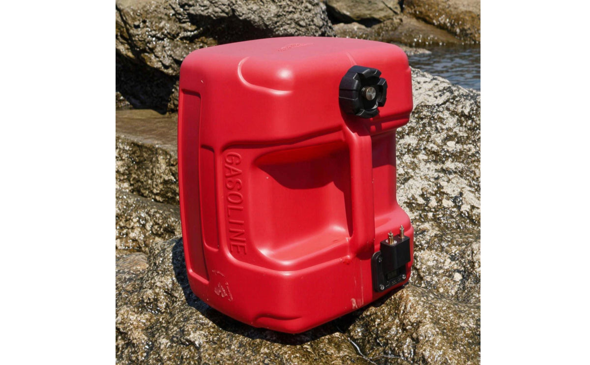 Leakproof Marine Fuel Tank with Hose Spill-Resistant Portable Fuel Tank with Hose Sturdy Rugged for Boaters, Boats