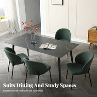 Curvedspine Padded Seat Nordic design Dining Room Chair Light Luxury long-lasting Frame for Interior Designers, Adults