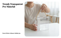 Clear Box Easy Assembly Transparent Gift Box Versatile Foldable Clear Container for DIY Enthusiast S, Dessert Makers, Retail Display, Weddings