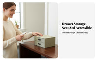 Pull-slide-out Cabinet Drawer Nordic aesthetic Organizer Bin Stackable Design for Students
