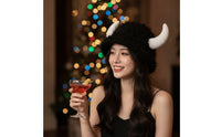 Soft Hat with Protrusions Furry Hat with Protrusions Unisex Headwear for Partygoers, Costume Parties, Photoshoots