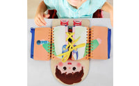 Hand-Eye Coordination Toddler Busy Board Cognitive Development Educational Method Busy Board Sturdy Construction Wooden Dressing Skills Toy Travel Friendly for Toddlers, Preschool