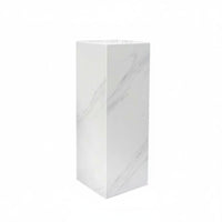 Luxury Aesthetic Marble-Top Plinth Elegant Design Freestanding Object Plinth Multi-Purpose Display Pedestal Multipurpose for Home Decorators, Interior Designers, Living Room, Showroom, Hotel Lobby, Retail Displays