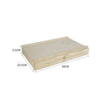 Multi Drawer Writing Implement Box Easy to Organize Wooden Art Storage Container