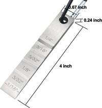2 PCS 2130 Small Pipe Spacer Wedge Stepped Guage管道楔块工具