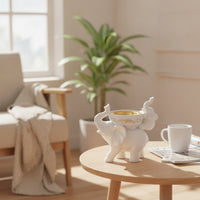 Decorative Elephant Incense Burner Tabletop Elephant Incense Holder Decor Long-Lasting for Meditation