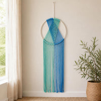 Morandi Macrame Woven Cotton Rope Tapestry Wall Hanging Bohemian Decor