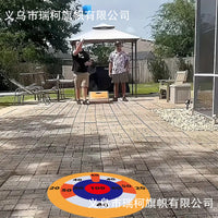亚马逊跨境新款圆形转盘标靶粘粘球投掷靶户外亲子运动玩具游戏布