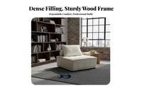 pet-claw resistant Resistant sectional Sofa Customizable Layout Sectional Seating Creamy visual appeal Couch Pet accommodating for Small Space Dwellers, Families, residents, Living Room, Lounge Area, Home leisure