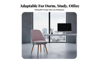 Armless Rolling Chair Adjustable Height Swivel Seating Padded Seat for Dorm Room