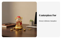 Brings Good Luck Chinese God of Wealth Statue Great Gift Idea Cai Shen Figurine Attracts Positive Energy for New Homeowners, Shop, Entryway