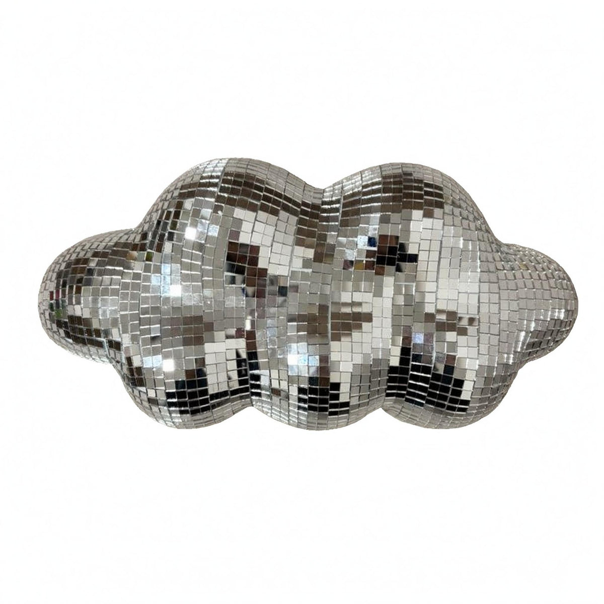 Mosaic Cloud Wall Art Indoor Mirrored Cloud Decor Tape