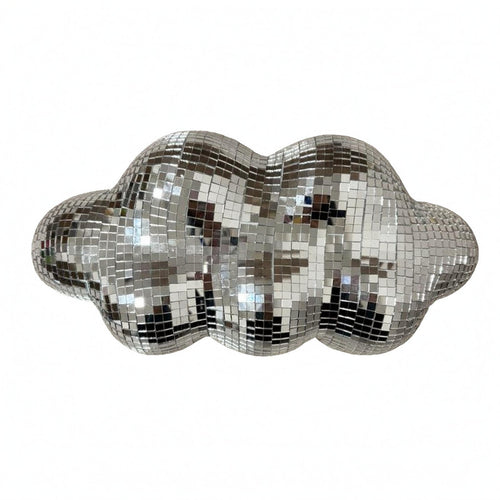Mosaic Cloud Wall Art Indoor Mirrored Cloud Decor Tape