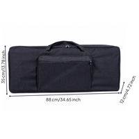 Keyboard Case with Handle Padded Keyboard Carrying Bag Electronic Piano Bag Soft-Sided Safeguarding for Musicians, Rehearsals