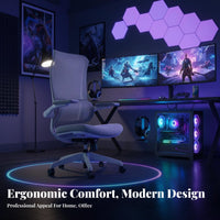 Swivel Chair with Armrests Support Ergonomic Mesh Back Chair for Students