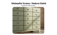 Vintage Design Patchwork Drawer Chest utilitarian design Nightstand adaptable Placement Bedside Table Sturdy Construction for Apartment Dwellers, Homeowners, Bedroom, Living Room, Entryway, Hallway