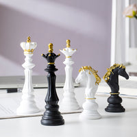 Chess Pieces Resin Crafts Decorative Sculpture European Style Gift