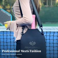 Racket Paddle Bag Stylish Crossbody Pickleball Bag Lightweight Single Strap Sports Backpack for Women, Outdoor, Travel