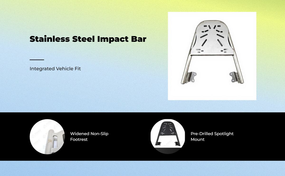 Stainless steel guard bar, durable