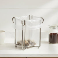 Countertop Trash Bag Stand Rustproof Kitchen Wire Frame Trash Holder for Camping
