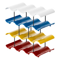 Wave-Shaped Multi-Layer Cup Storage Rack for Kitchen and Bar