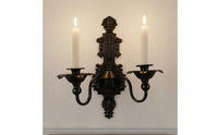 2 Pieces Wall-Mounted Candle Sconce Elegant Atmosphere Ornate Candle Sconce