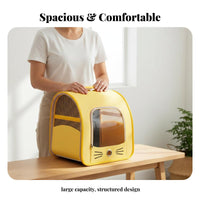Large Capacity Cat Carrier Backpack Lightweight Cat Backpack Carrier Structured Design for Travelers, Hikers, Outdoor, Vet Visits, Camping