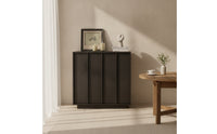 Low-Height Storage Cabinet Freestanding Floor Cabinet Minimalist Credenza Self-Assembly for Dining Room, Hallway