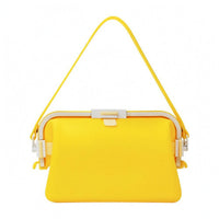 Water Resistant Silicone Shoulder Bag Clasp Closure Matte Shoulder Bag for Travel, Swimming