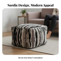 Cylindrical Pouf Ottoman Modern Design Floor seat Multi-Functional for unfastenice
