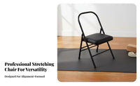 Alignment Focused Practice Chair Ergonomic Design Stretching Auxiliary Chair Heavy Duty Fitness Equipment for Beginners