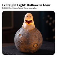 Tabletop Halloween Spirit Night Light | Playful Seasonal Character, for Bedside Table