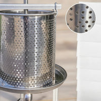 Honey Press with Strainer Bags Stainless Steel Honey Press Heavy Duty Kitchen Tool for Hobbyists