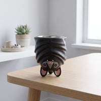 Nocturnal Creature Mug Molded Nocturnal Creature-Shaped Mug Novelty Drinkware for Goth Culture Enthusiasts, Collectors, Desk, Office, Dorm