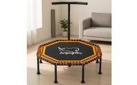 Non-Slip Indoor Exercise Trampoline Low Low-Strain Workout Rebounder Trampoline High Weight Capacity Fitness Rebounder Sturdy Frame for Adults, Beginners, Home Gym