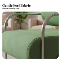 Pillow Rear Armchair Modern-Period Design Single Sofa Nordic Design Long-Lasting Frame for Homeowners, Balcony, Bedroom