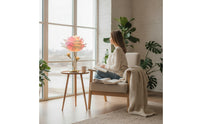 Gold Rose Table Lamp Elegant Flower Table Lamp Decorative Bedside Light Warm Glow for Bedroom, Nightstand, Reading Corner