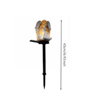 2 Pieces Solar Cherub Stake Lamp Easy to Install Cherub Garden Light Waterproof Outdoor Decor for Patio