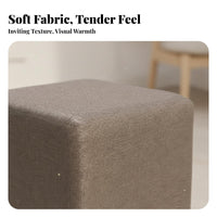 Upholstered Square Stool Nordic Design Small Seat Sturdy for fromice, Shop Owners