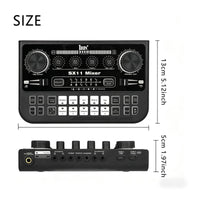 Live Broadcasting Soundboard Multi-Platform Compatible Podcast Audio Interface