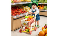 Role-Playing Shopping Cart Toy Easy to Push Toy Shopping Cart Long-Lasting Playset Sturdy for Toddlers, Kids, Playroom