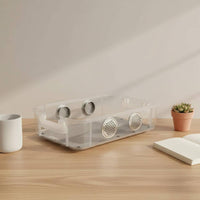 Mealworm Breeding Box Ventilated Two-Layer Breeding Kit Transparent for Desktop