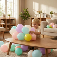 Mixed Color Latex Balloons with Pump for Wedding & Party Decoration